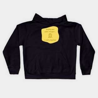 Build More Public Transport - Rail Kids Hoodie